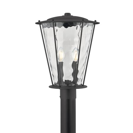Troy Lighting Jantzen 2 Light 15" Tall Post Light Texture Black