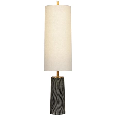 Troy Lighting Thane 3 Light 56" Tall Accent Floor Lamp Patina Brass / Ceramic Meditation Grey