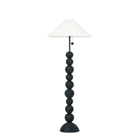 Troy Lighting Miela 2 Light 64" Tall Accent Floor Lamp Forged Iron / Ceramic Black Motif