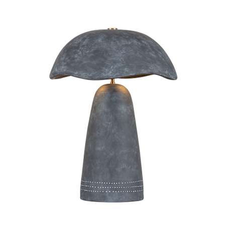 Troy Lighting Soloma 21" Tall LED Buffet Table Lamp Patina Brass / Ceramic Artisan Ash