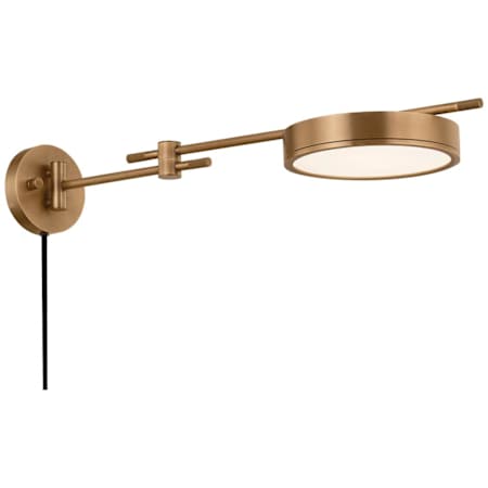 Troy Lighting Thatcher 5" Tall LED Wall Sconce Patina Brass
