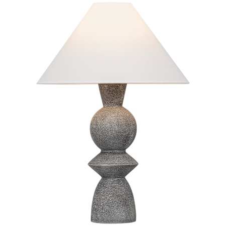 Troy Lighting Cyrah 29" Tall Accent Table Lamp Patina Brass / Ceramic Lunar Grey