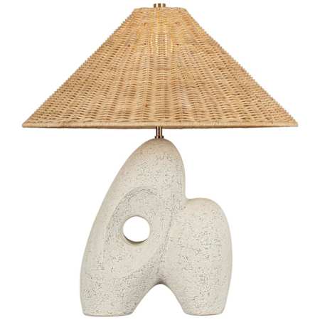 Troy Lighting Nairn 25" Tall Accent Table Lamp Patina Brass / Ceramic Rustic Bone