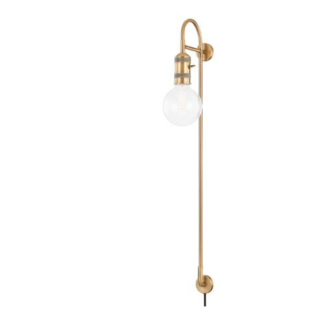 Troy Lighting Dean 36" Tall Plug-In Wall Sconce Patina Brass
