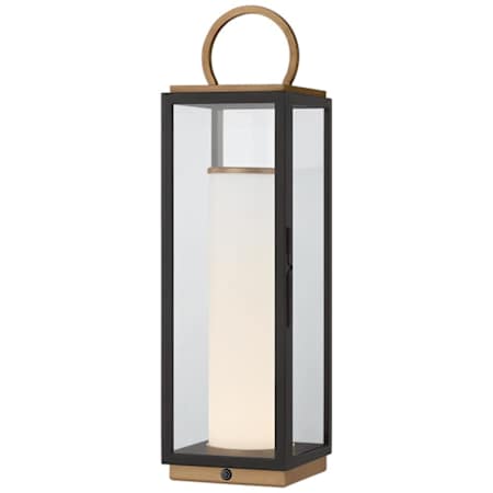 Troy Lighting Gareth 23" Tall LED Accent Table Lamp Patina Brass / Textured Black