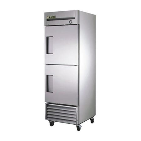 True T-Series 23 Cu. Ft. Reach-In Solid Half Swing Door Refrigerator Stainless Steel