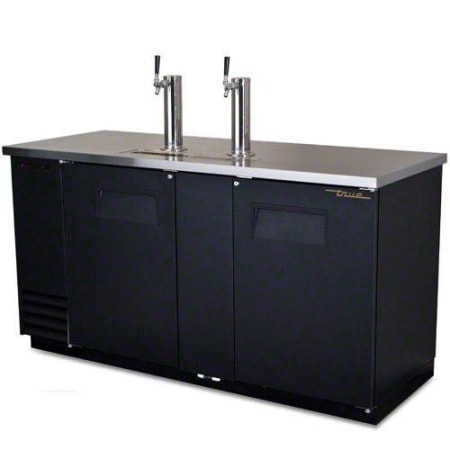 True 3 Keg Direct Draw Beer Dispenser Stainless Steel / Black