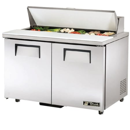 True 48 Inch Wide Sandwich/Salad Prep Table Stainless Steel