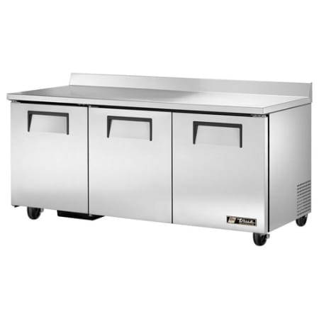 True 72 Worktop Refrigerator Stainless Steel