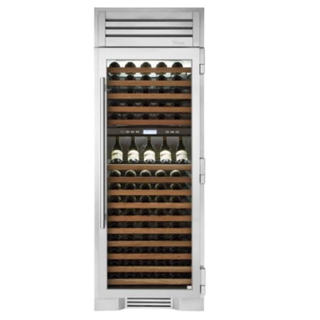 Finish: True Residential 30 Inch Wide 150 Bottle Capacity Built-In Wine Cooler Stainless Glass
