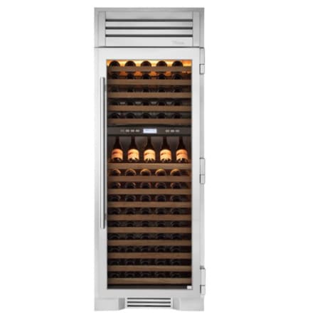 Finish: True Residential 30 Inch Wide 150 Bottle Capacity Built-In Wine Cooler Stainless Glass