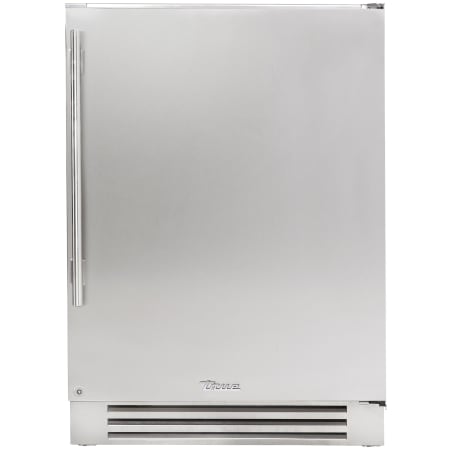 True Residential 24 Inch Wide 4.2 Cu. Ft. Built-In Energy Star Upright Compact Freezer with LED Lighting and Automatic Defrost Stainless Steel