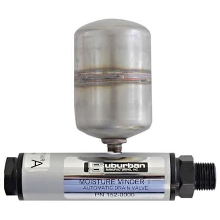 Tsunami Compressed Air Moisture Minder Automatic Piston Air Tank Drain with External Reservoir (250 PSI) N/A