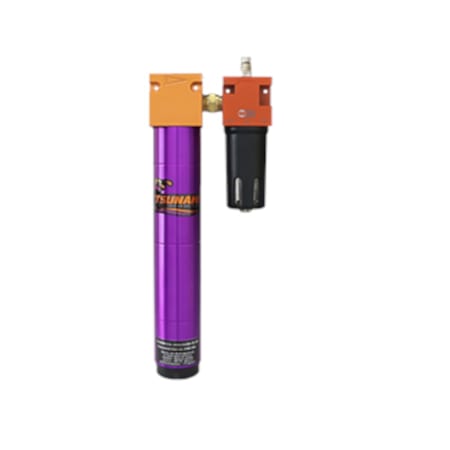 Tsunami Compressed Air Filtration Package #1 - 1/2" Water Separator and Lubricator (50 CFM) N/A