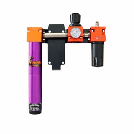 Tsunami Compressed Air Filtration Package #2 - 1/2" Water Separator, Regulator and Lubricator (50 CFM) (Right To Left Flow Direction) N/A