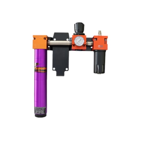 Tsunami Compressed Air Filtration Package #2 - 1" Water Separator, Regulator and Lubricator (120 CFM) N/A