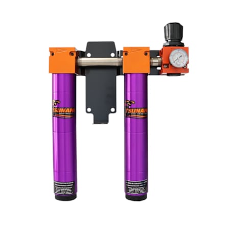 Tsunami Compressed Air Filtration Package #4 - 1/2" Water Separator, Oil Coalescing Filter and Regulator (50 CFM) (Right To Left Flow Direction) N/A