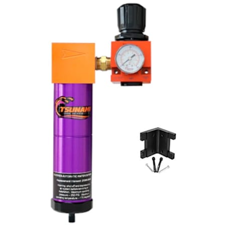 Tsunami Compressed Air Filtration Package #8 - 1/4" Water Separator and Regulator Combo (20 CFM) N/A