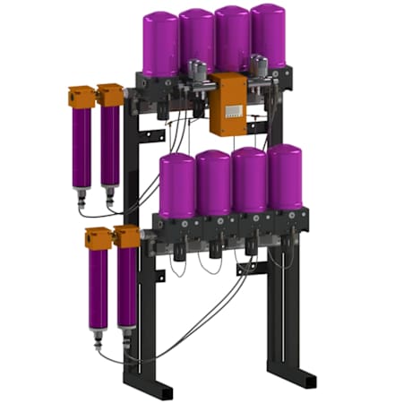 Tsunami Compressed Air 1" Ultra Series 40-HP Rail Mounted Regenerative Air Dryer (160 CFM) with Moisture Minder Pneumatic Drain N/A