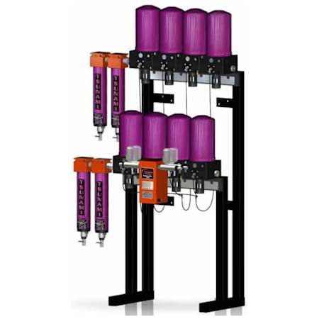 Tsunami Compressed Air 1" Ultra Series 50-HP Rail Mounted Regenerative Air Dryer (200 CFM) with Moisture Minder Pneumatic Drain N/A