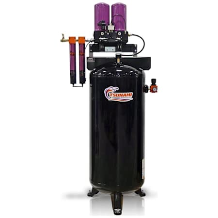 Tsunami Compressed Air Pure-10T Series 10-HP 60-Gallon Tank Mounted Regenerative Air Dryer (40 CFM) with Moisture Minder Pneumatic Drain (220V) N/A