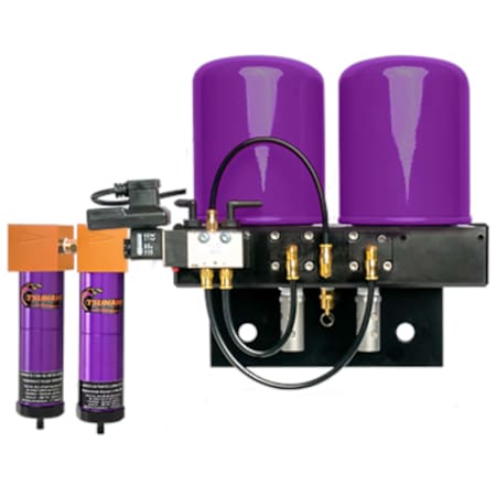 Tsunami Compressed Air Pure 1 Series - 1-HP 1/2" Regenerative Air Dryer (5 CFM) with Moisture Minder Pneumatic Drain N/A