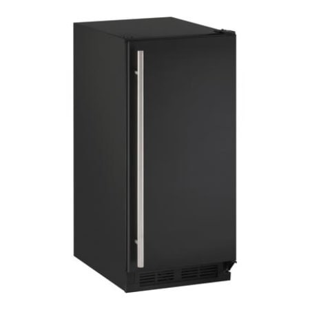 U-Line 15 Inch Wide 30 Lb. Capacity Built-In Ice Maker with 60 Lb. Daily Ice Production with Pump from the 1000 Series Black