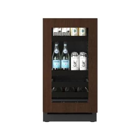 U-Line Seamless 18 Inch Wide 12 Bottle Capacity and 48 Can Capacity Energy Star Certified Panel Ready Wine and Beverage Cooler with BrightShield Technology Integrated Frame