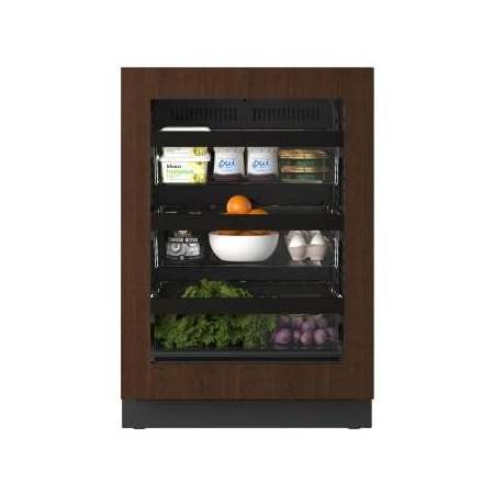 U-Line Seamless 24 Inch Wide 5.1 Cu. Ft. Energy Star Certified Panel Ready Compact Freezerless Refrigerator Integrated Frame