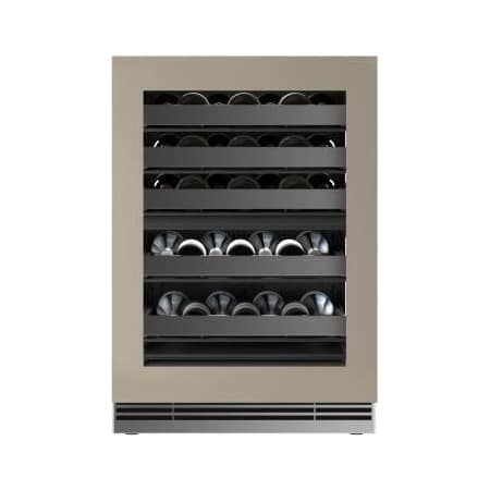 U-Line Home 24 Inch Wide 35 Bottle Capacity Panel Ready Built-In Dual Zone Wine Cooler Integrated Frame