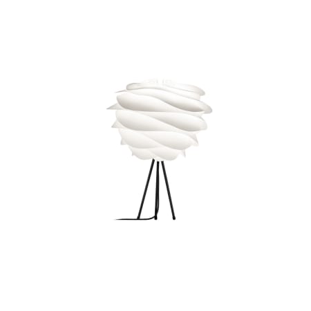 UMAGE Carmina 28.4" Tall Single Light Table Lamp White with Black Table Tripod