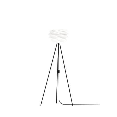 UMAGE Carmina Mini 51.6" Tall Single Light Floor Lamp White with Black Floor Tripod