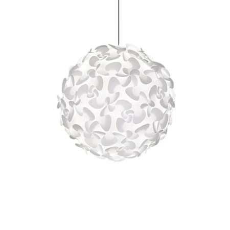 UMAGE Lora 18" Pendant White with Black Swag