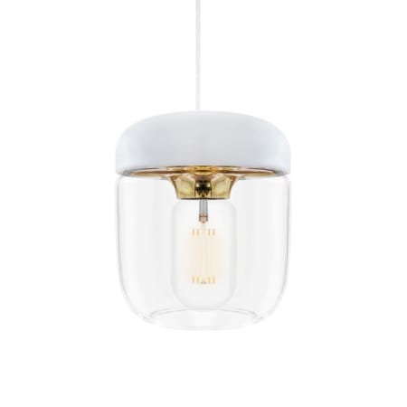 UMAGE Acorn Single Light 5-1/2" Wide LED Plug-In Pendant Polished Brass with White Cord