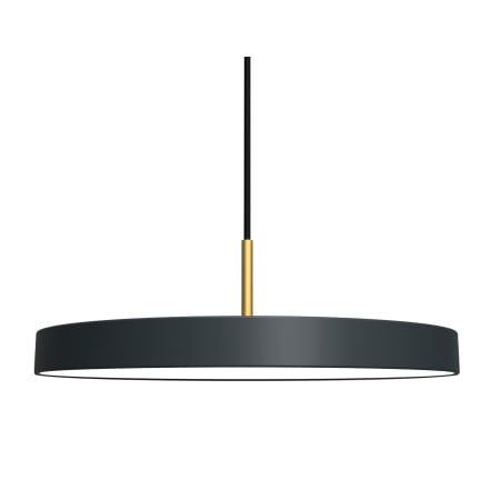 UMAGE Asteria Medium 17" LED Pendant with Acrylic Diffuser Anthracite