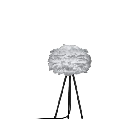 UMAGE Eos Single Light 20" Tall Novelty and Tripod Table Lamp Grey with Black Cord