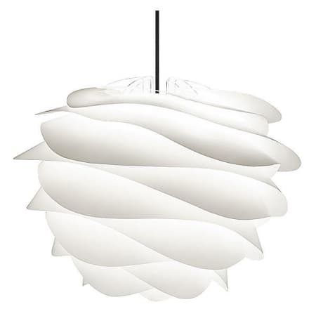 UMAGE Carmina 19" Pendant in White White with Black Canopy