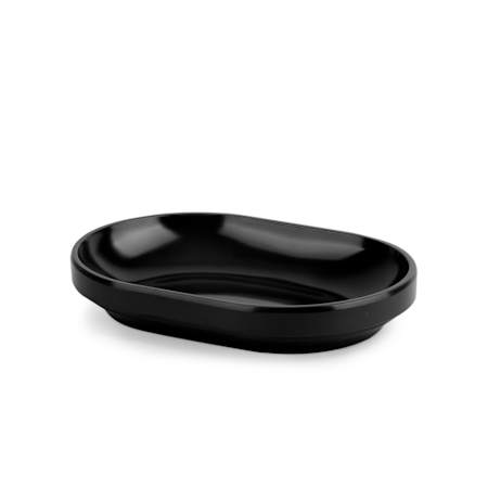 Umbra Step 5 3/4 Inch Wide Plastic Soap Dish Black