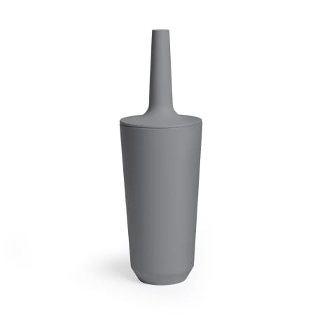 Umbra Corsa 4 1/2 Inch Wide Plastic Toilet Brush with Holder Charcoal