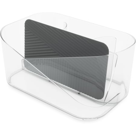 Umbra Glam Polypropylene Bathroom Counter Tray Clear / Charcoal