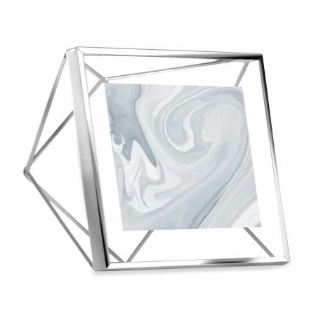 Umbra Prisma 6 Inch x 3 Inch Steel Free Standing Picture Frame Chrome