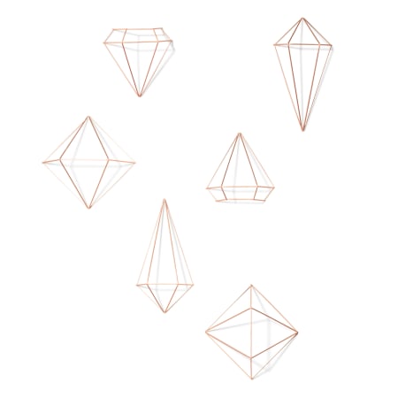 Umbra Prisma Six Piece Steel Wall Decor Set by Joel Yatscoff Copper