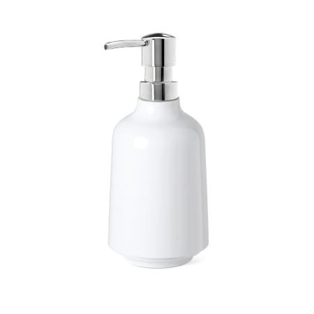 Umbra Step 3 1/4 Inch Wide Plastic Soap Dispenser by Tom Chung White