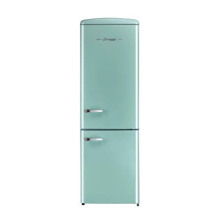 Unique Appliances Classic Retro 24 Inch Wide 11.7 Cu. Ft. Energy Star Certified Bottom Freezer Refrigerator with Quick Freeze Ocean Mist Turquoise