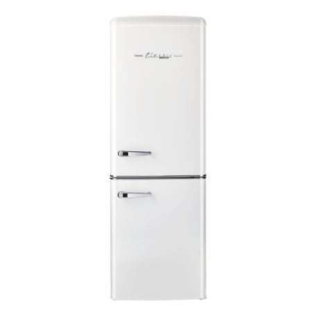 Unique Appliances Classic Retro 7 Cu. Ft. Electric Bottom-Mount Refrigerator Marshmallow White