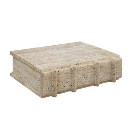 Uttermost Novel Box - Travertine Small Honed Beige
