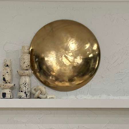 Uttermost Bombay 32" Tall Aluminum Abstract Wall Art Gold