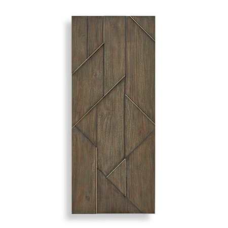 Uttermost Hanoi Geometric Wood Wall Panel Woodtone