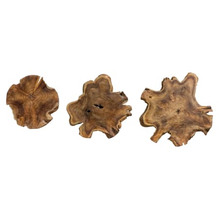 Uttermost Three Piece Wood Wall Decor Set from the Kalani Collection Teak Wood
