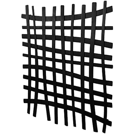 Uttermost Gridlines 24" x 24" Frameless Decorative Panel Black